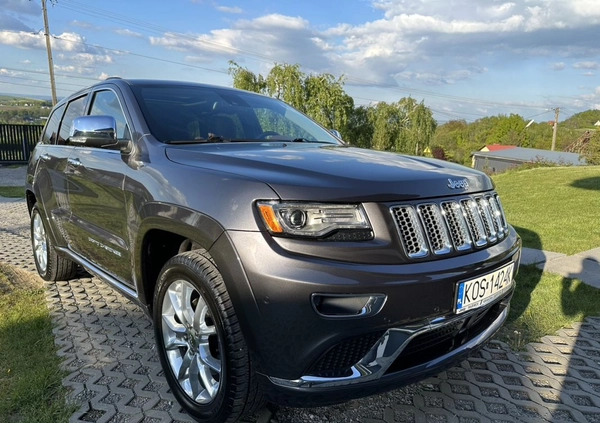 Jeep Grand Cherokee cena 114000 przebieg: 123600, rok produkcji 2014 z Andrychów małe 742